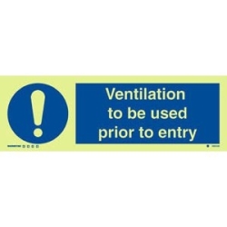 VENTILATION TO BE USED...