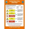 ENCLOSED SPACE ENTRY SAFETY SIGN V A3