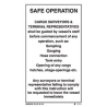 SAFE OPERATION IG 25*15