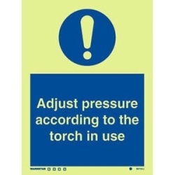 ADJUST PRESSURE ACCORDING...