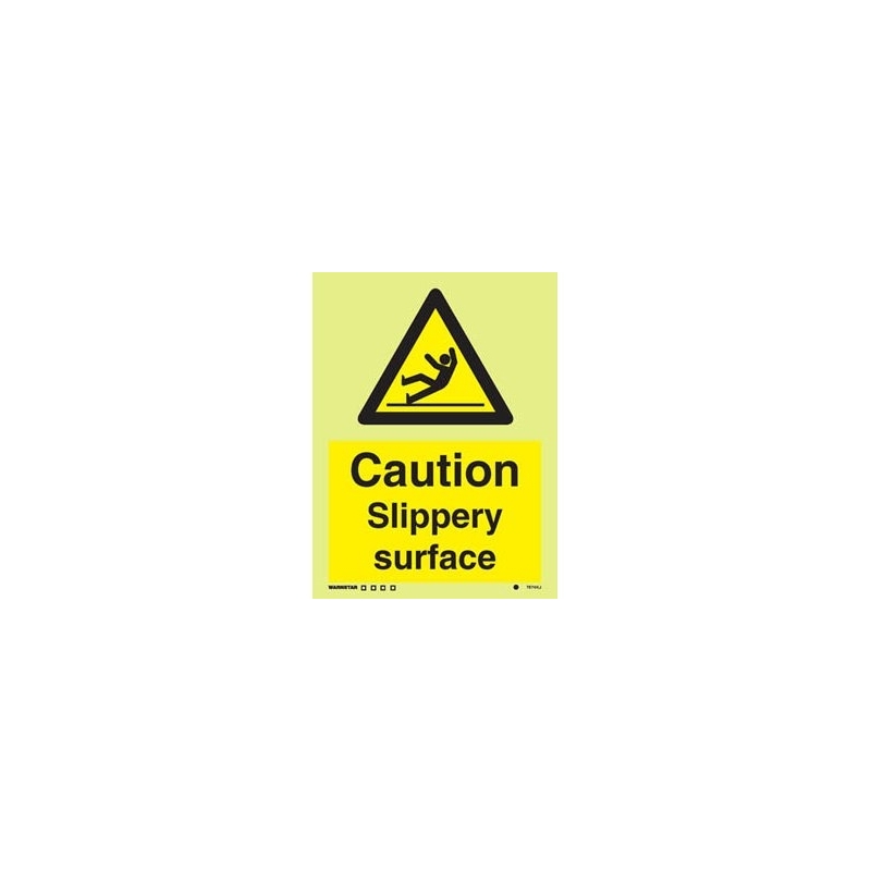 CAUTION SLIPPERY SURFACE HG 20*15