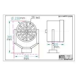 REMOTE CONTROL PROJECTOR 24V 250W